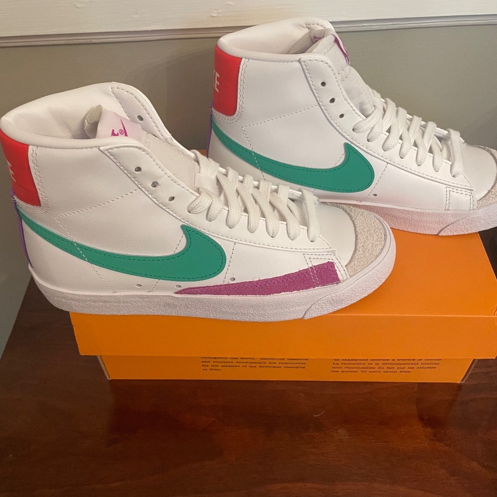 Nike purple and green blazers